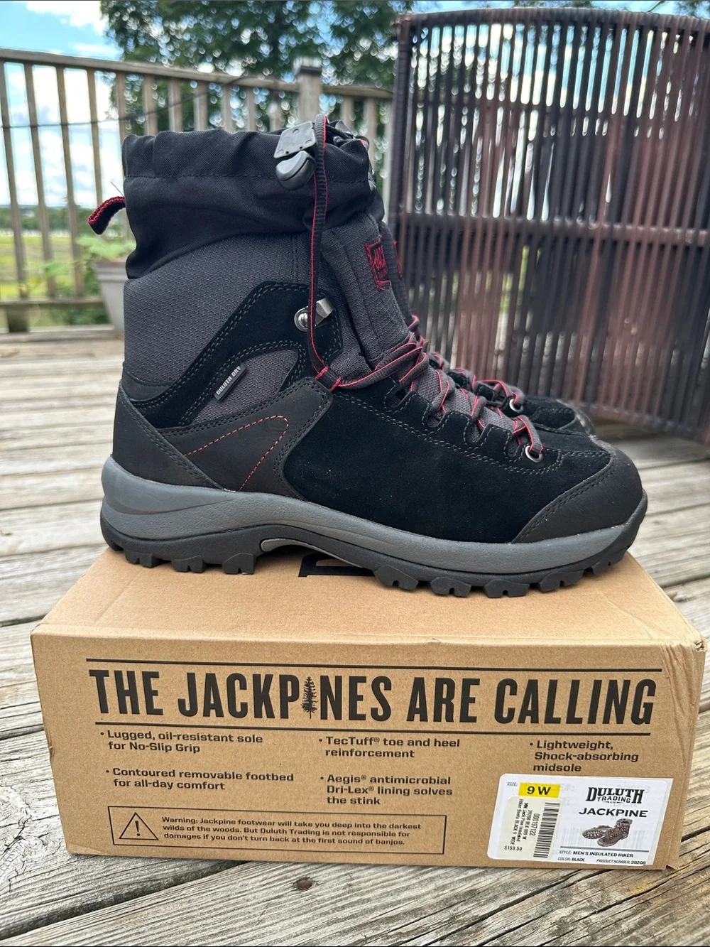 Jackpine Duluth Trading Co Men’s Insulated Hiker Size 9